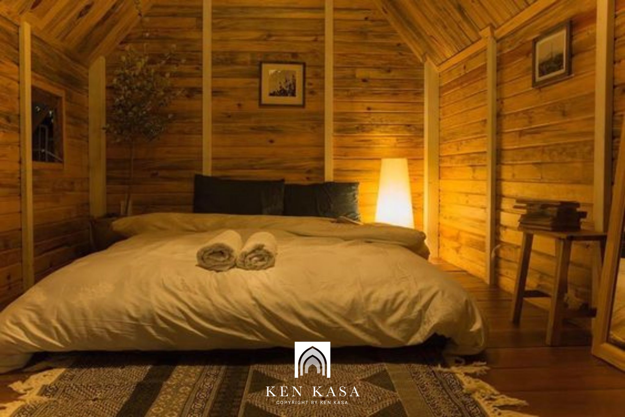 mẫu thiết kế phòng homestay đẹp kiểu nhà gỗ